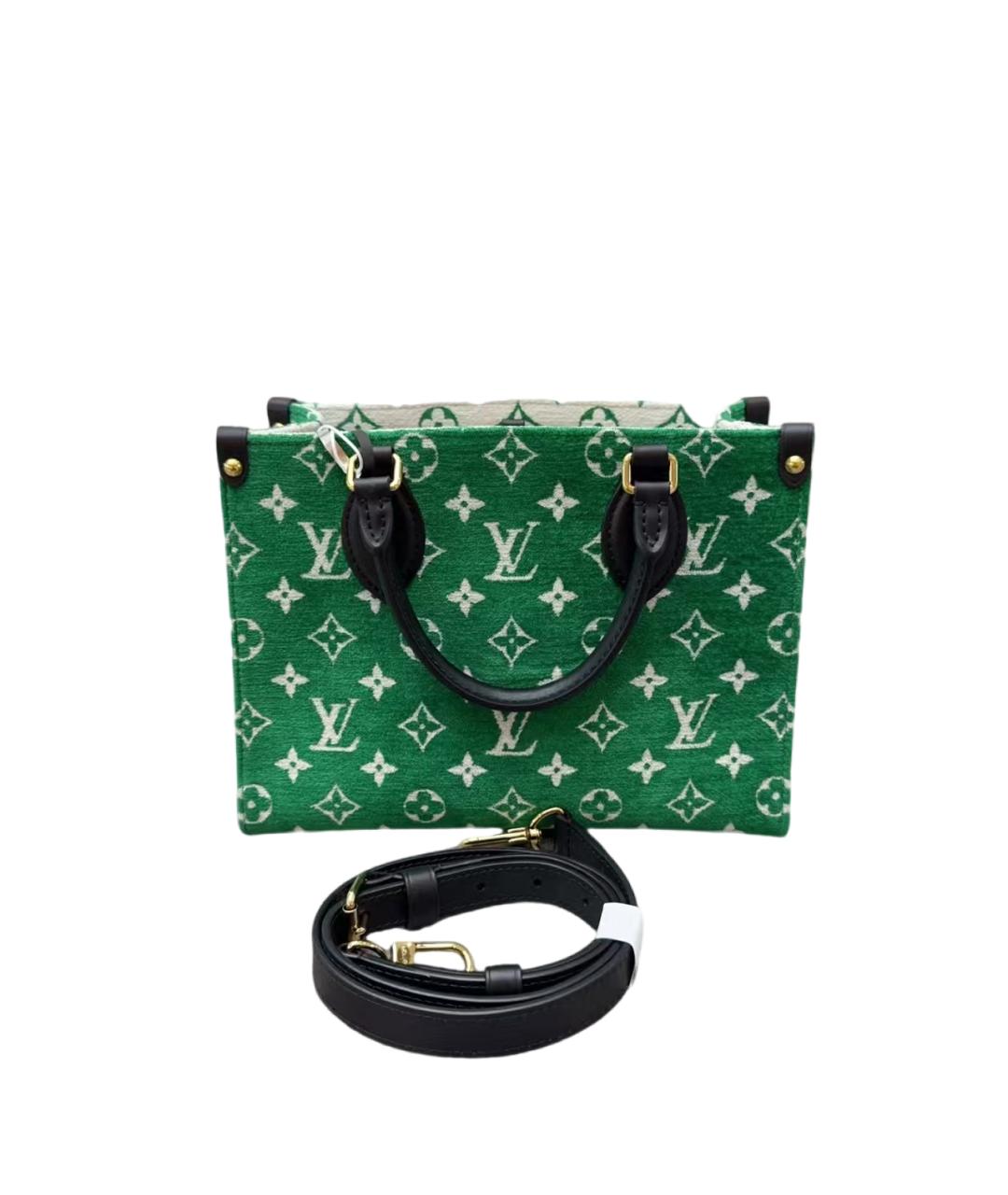 LOUIS VUITTON Зеленая сумка тоут, фото 6