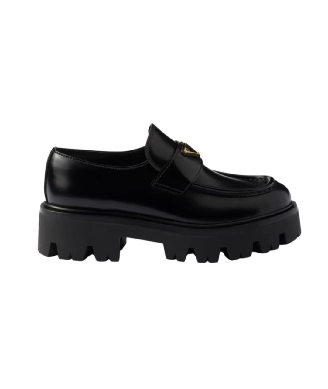 PRADA Черные кожаные лоферы, фото 10