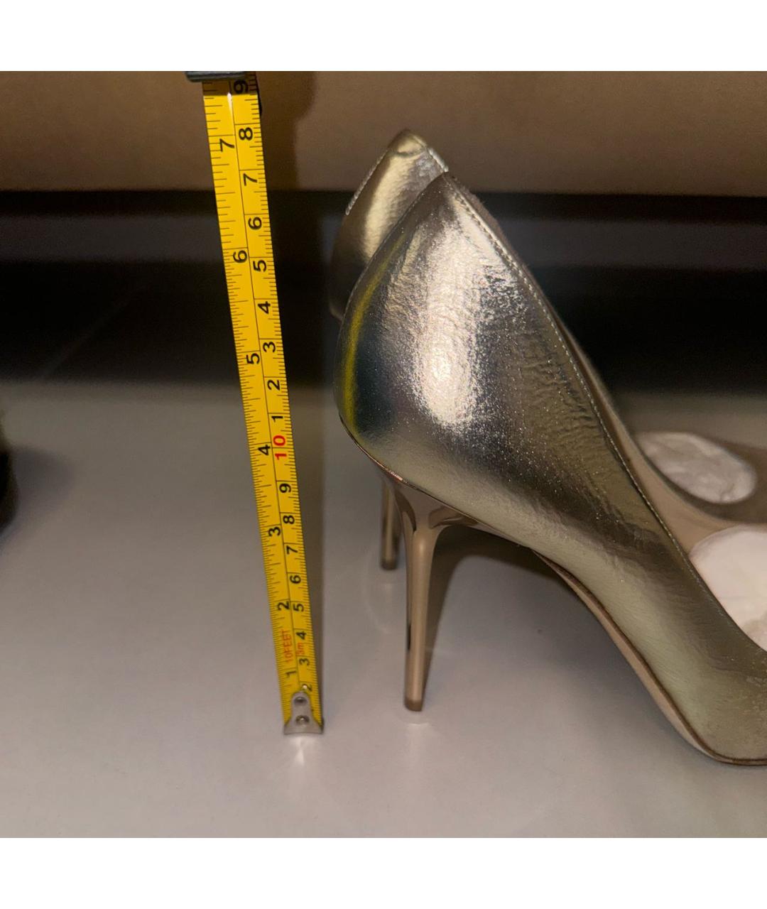 JIMMY CHOO Бежевые замшевые туфли, фото 4