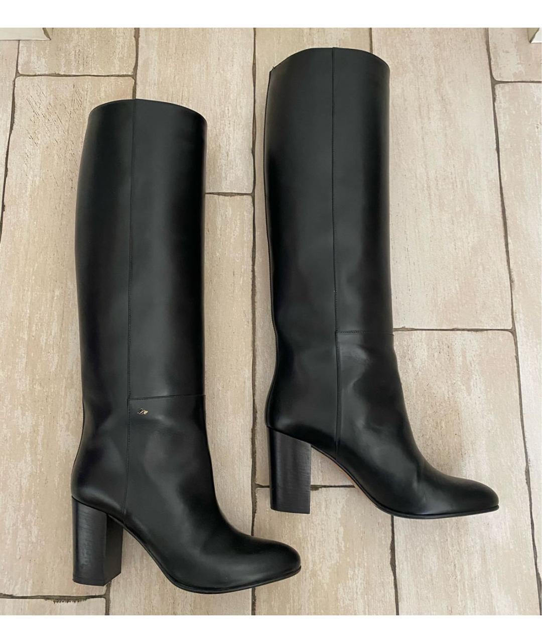 DSQUARED2 Черные кожаные сапоги, фото 7
