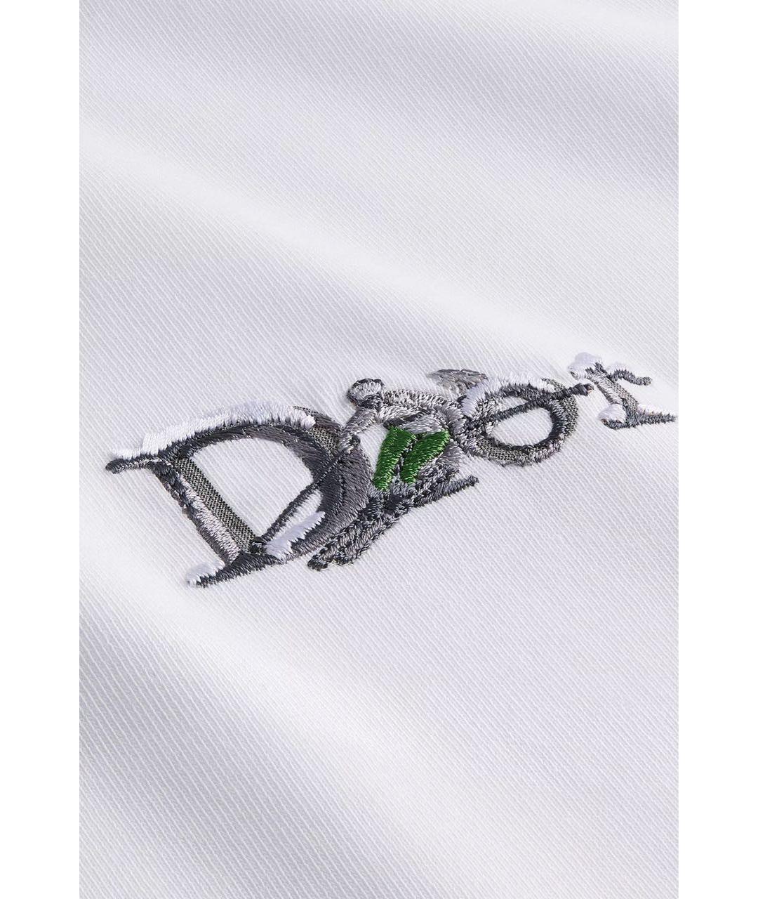 CHRISTIAN DIOR Белая хлопковая футболка, фото 4
