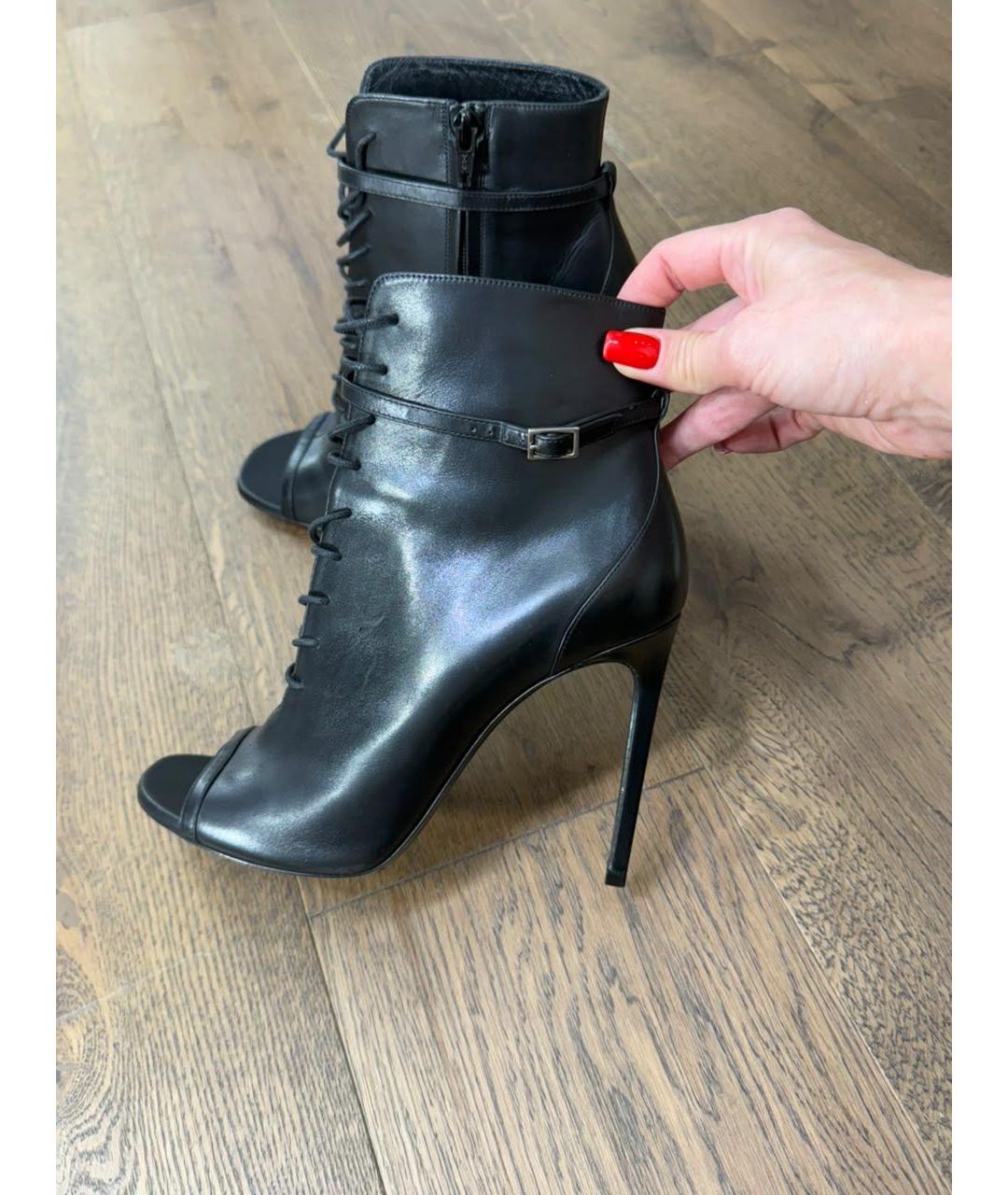 TOM FORD Черные кожаные ботильоны, фото 2