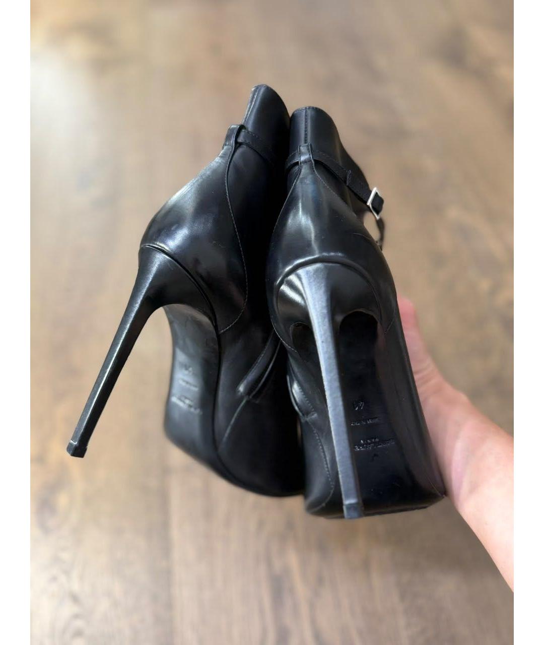 TOM FORD Черные кожаные ботильоны, фото 3