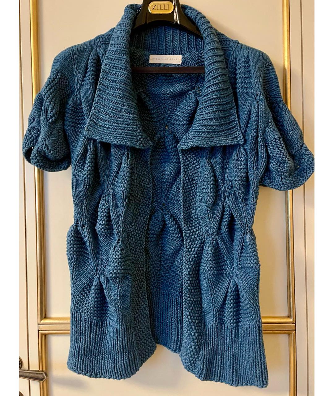 STELLA MCCARTNEY Синий хлопковый кардиган, фото 4