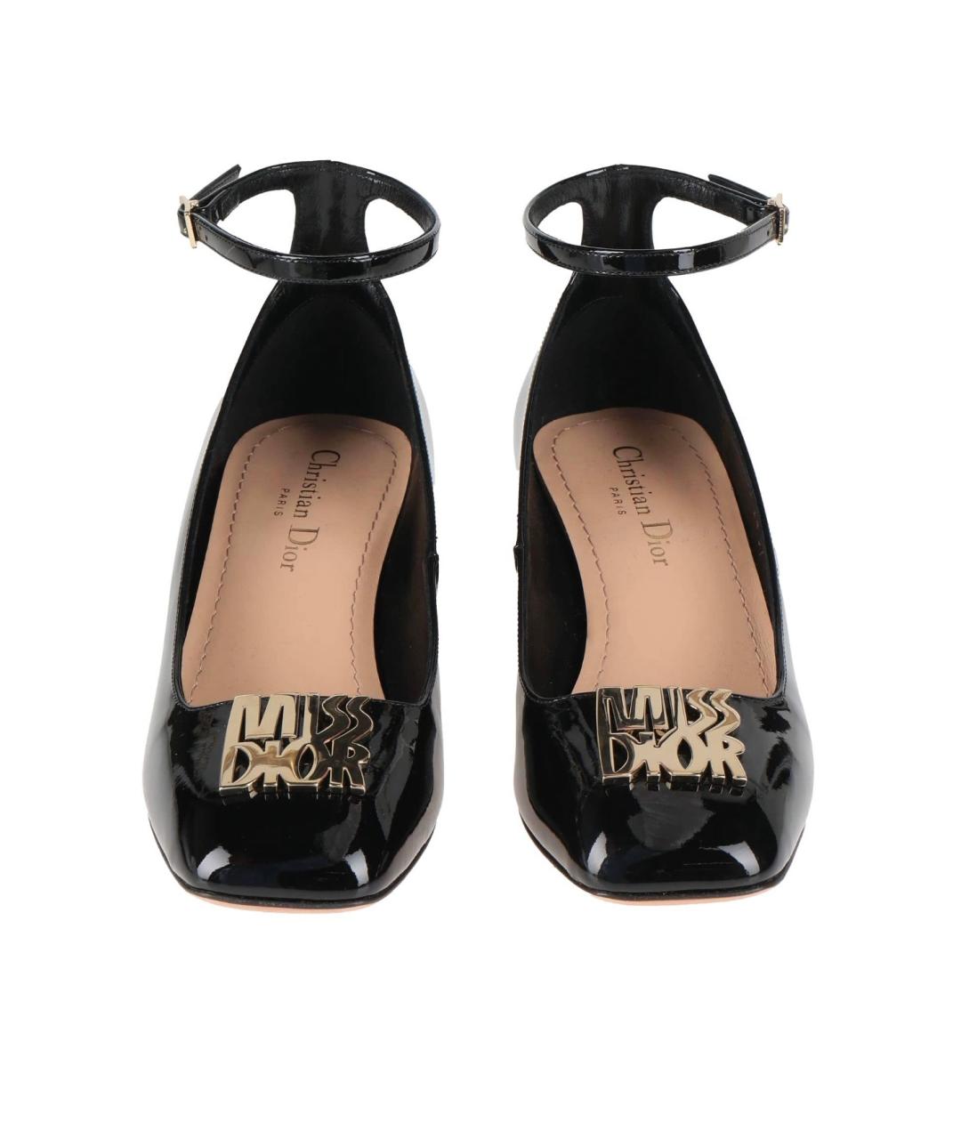 CHRISTIAN DIOR Черные туфли из лакированной кожи, фото 3