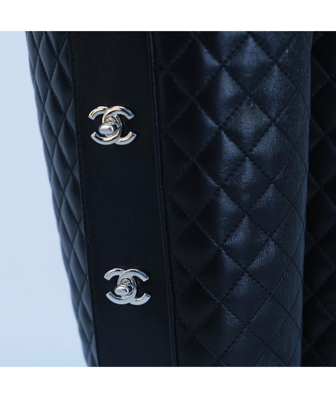 CHANEL Черные кожаные сапоги, фото 5