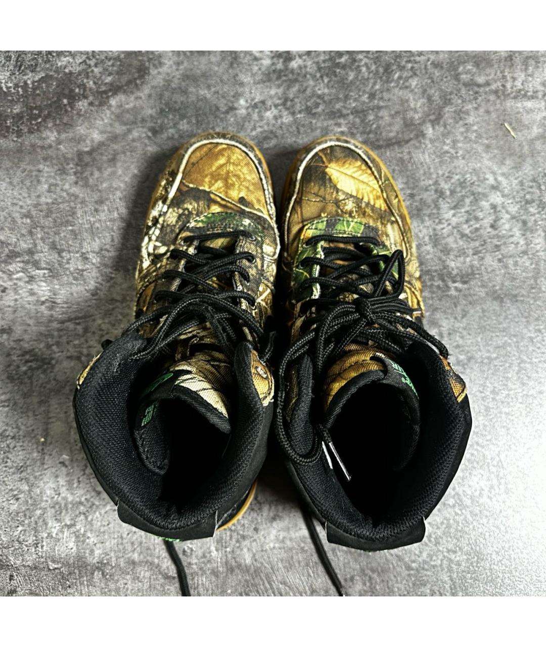 NIKE Зеленые высокие кроссовки / кеды, фото 3