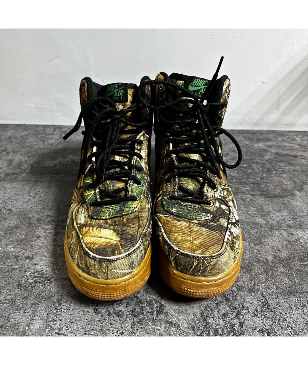 NIKE Зеленые высокие кроссовки / кеды, фото 2