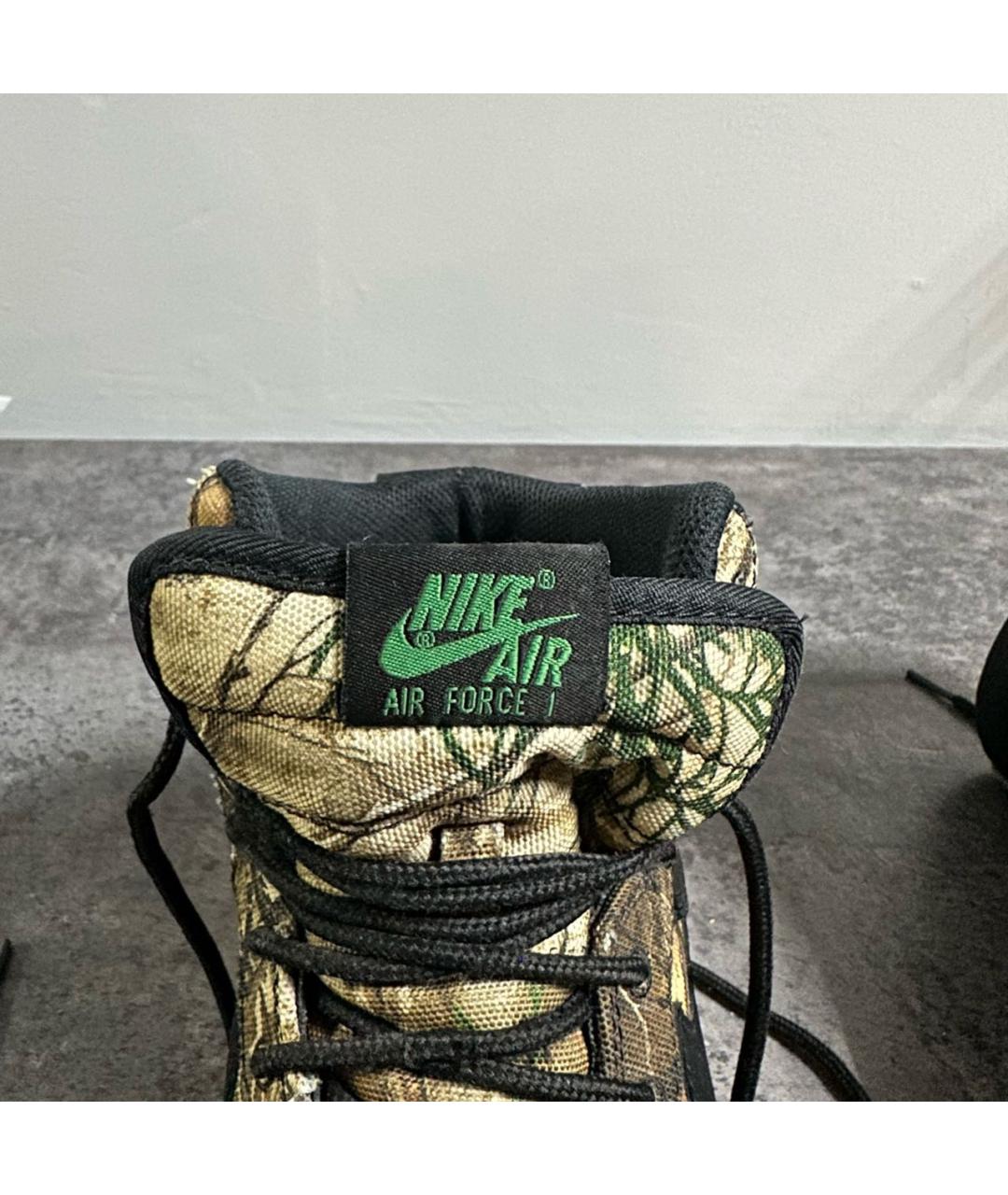 NIKE Зеленые высокие кроссовки / кеды, фото 5