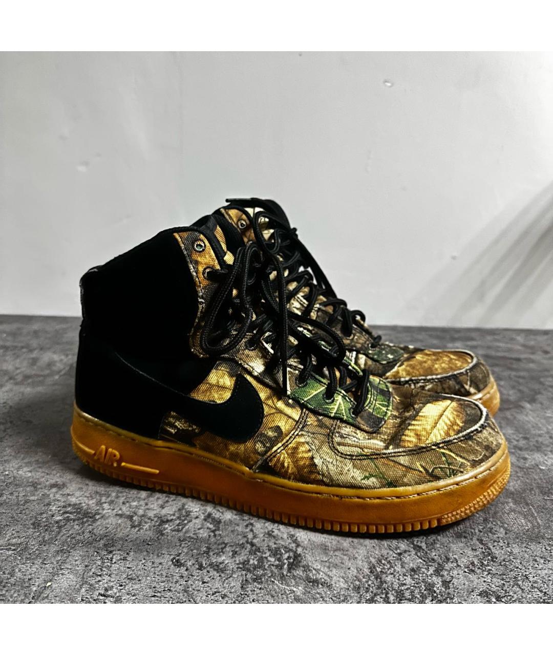 NIKE Зеленые высокие кроссовки / кеды, фото 8