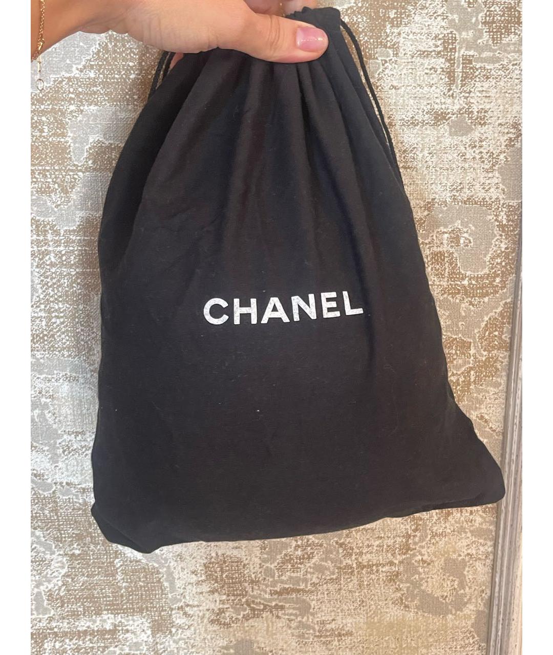CHANEL Белая кожаная сумка через плечо, фото 8