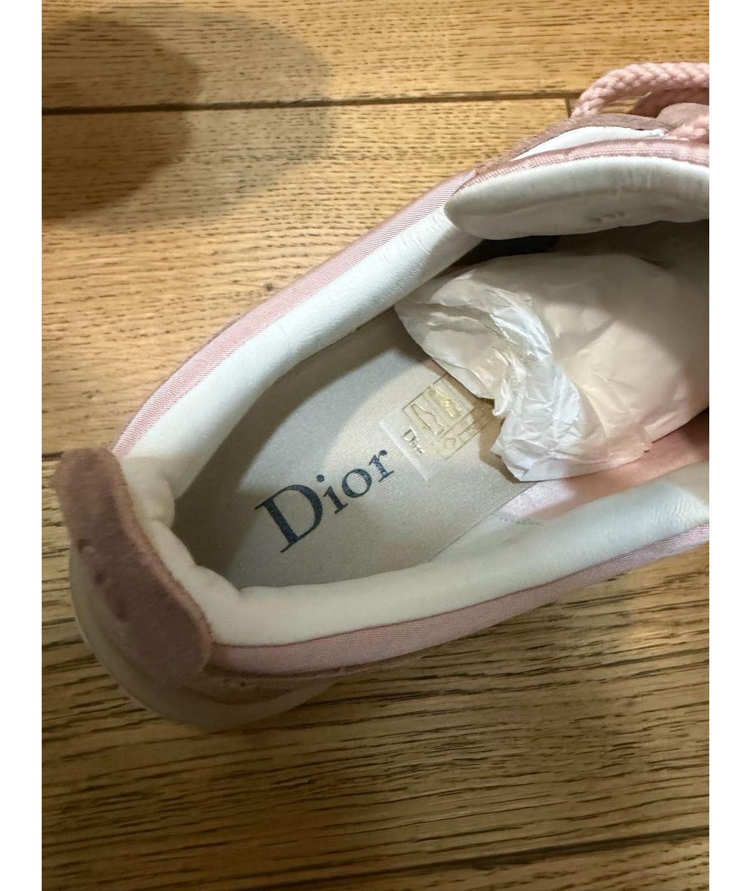 CHRISTIAN DIOR Розовые замшевые кроссовки, фото 5