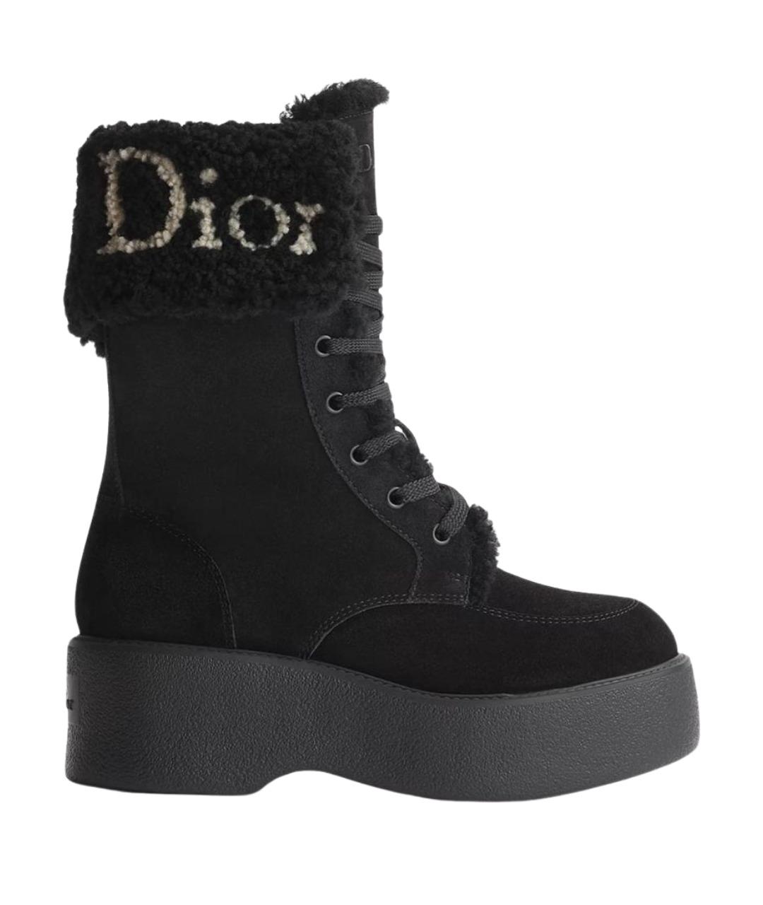 CHRISTIAN DIOR Черные ботинки, фото 1