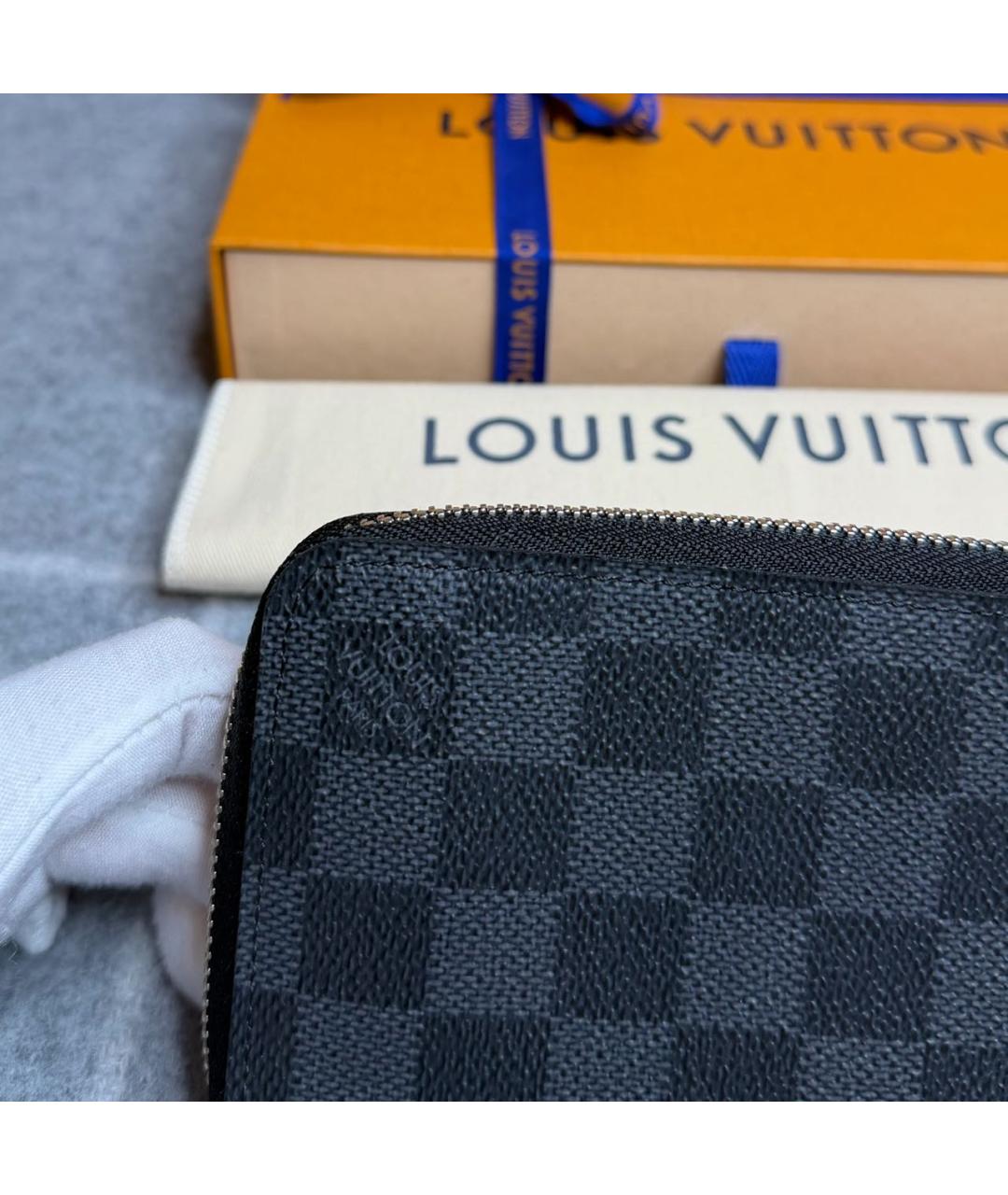 LOUIS VUITTON Черный кошелек, фото 4