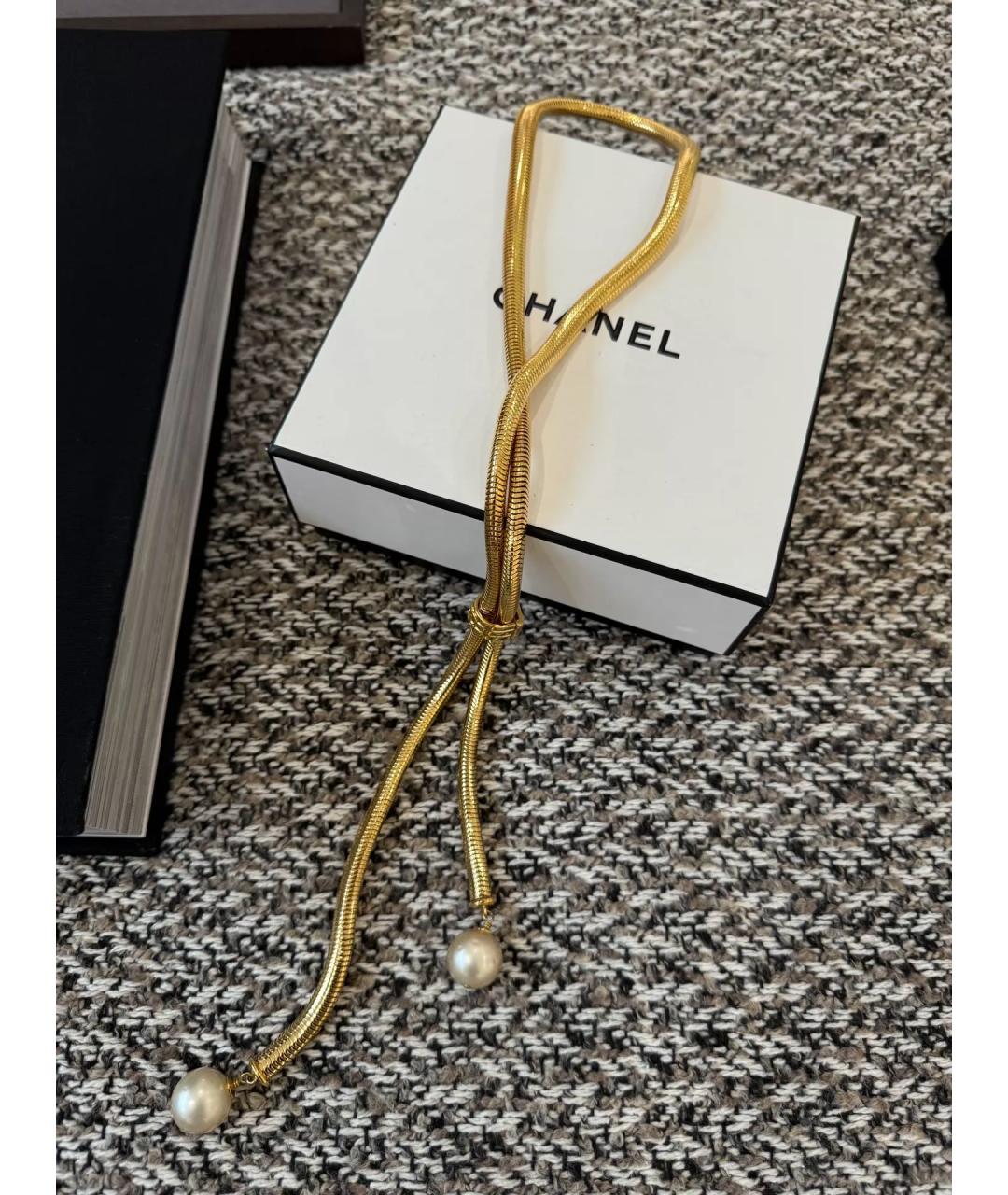 CHANEL Золотое колье, фото 5