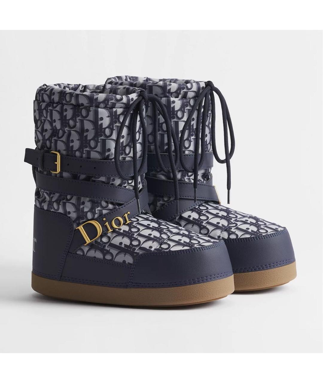 CHRISTIAN DIOR Темно-синие ботинки, фото 2