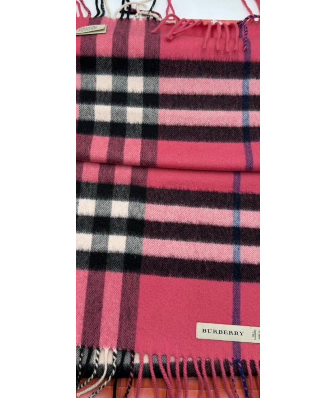 BURBERRY Мульти шерстяной шарф, фото 4