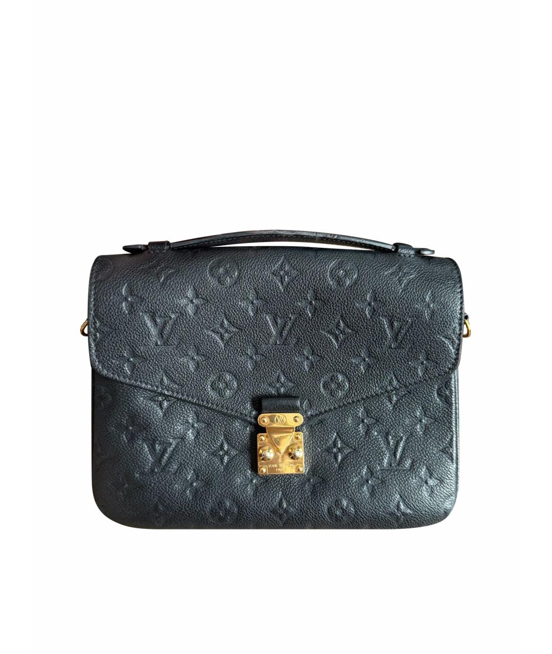 LOUIS VUITTON Черная кожаная сумка через плечо, фото 1
