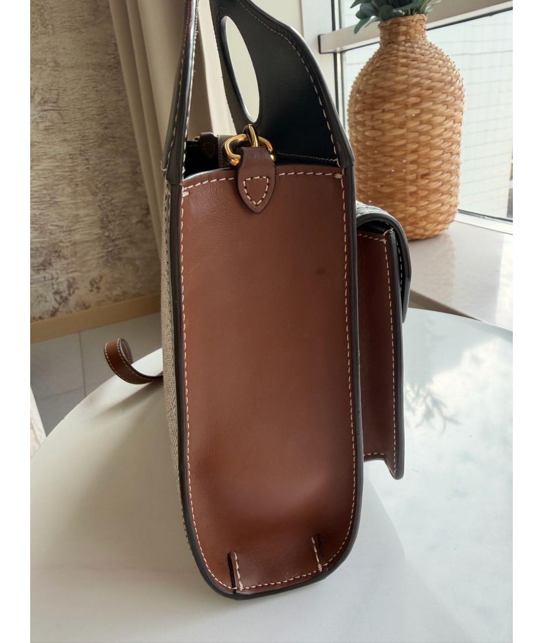 BURBERRY Серая тканевая сумка через плечо, фото 2