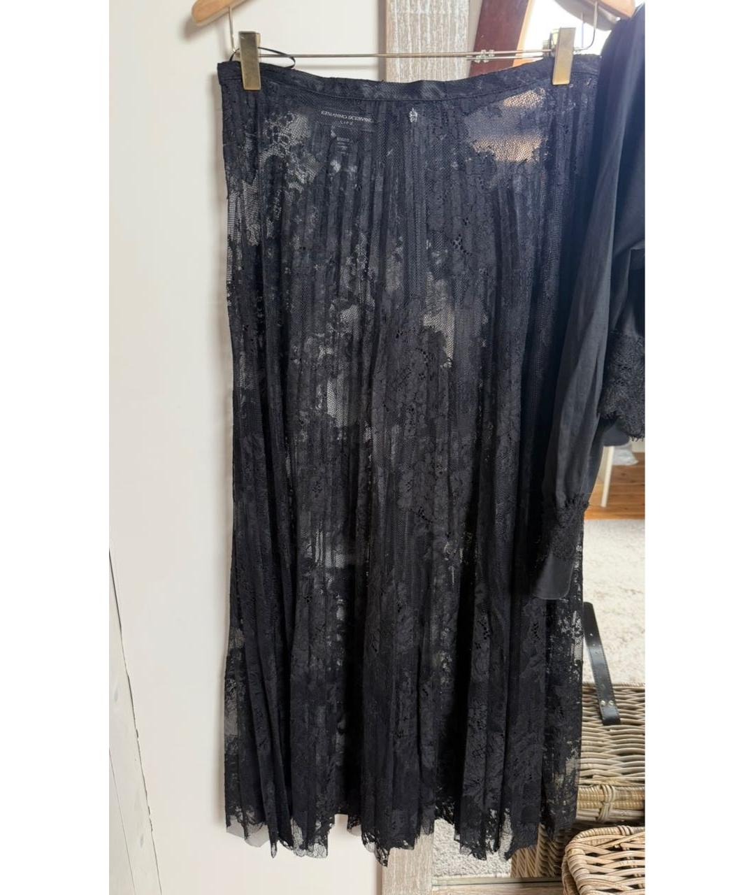 ERMANNO SCERVINO Черное хлопковое вечернее платье, фото 2