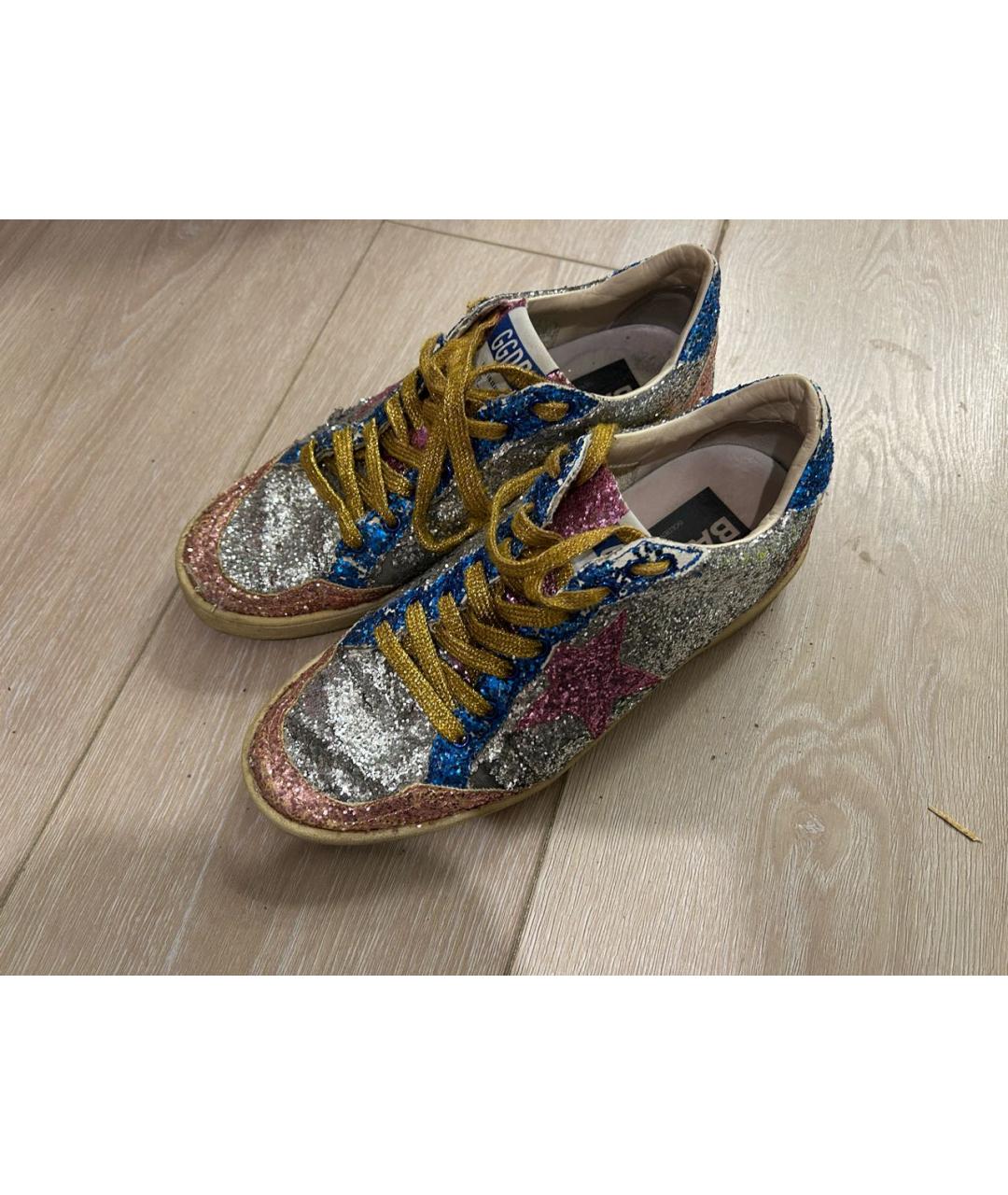 GOLDEN GOOSE Мульти кожаные кеды, фото 5