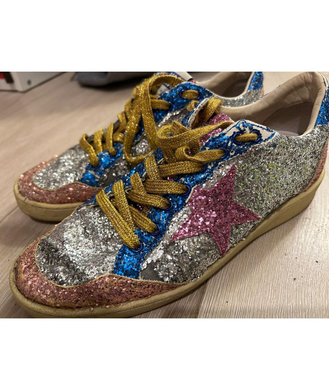 GOLDEN GOOSE Мульти кожаные кеды, фото 2