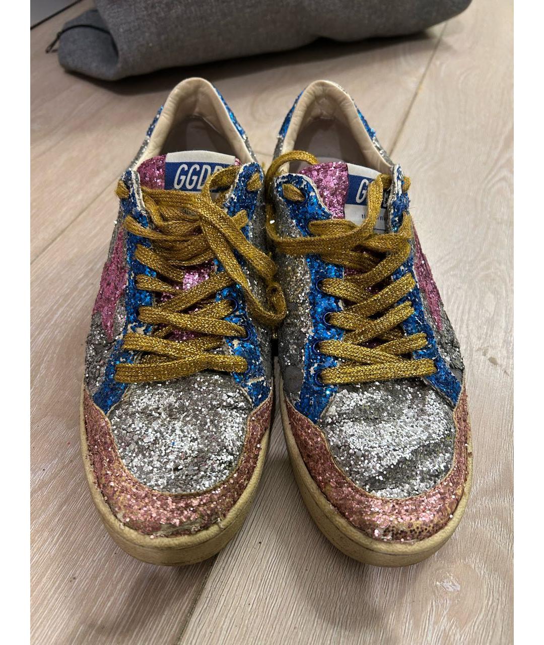 GOLDEN GOOSE Мульти кожаные кеды, фото 3