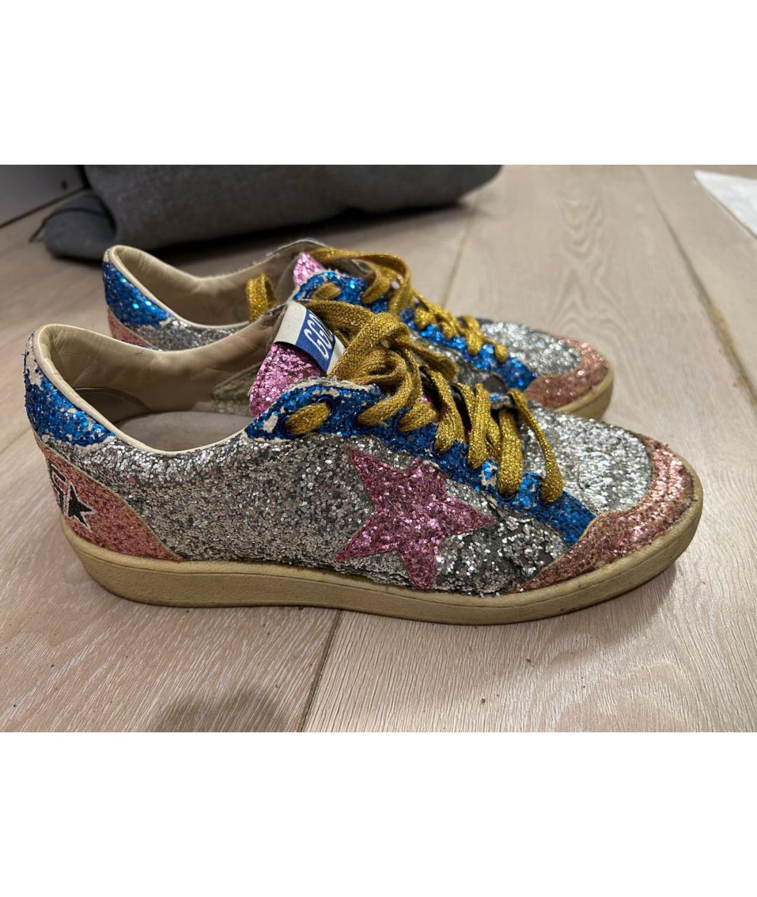 GOLDEN GOOSE Мульти кожаные кеды, фото 6