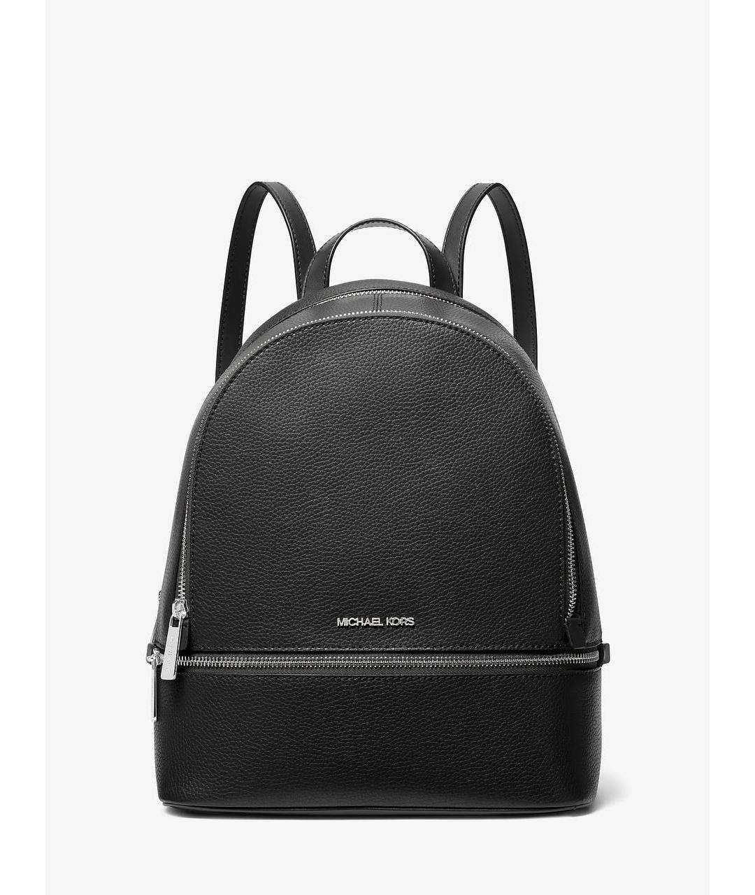 MICHAEL KORS Черный кожаный рюкзак, фото 6