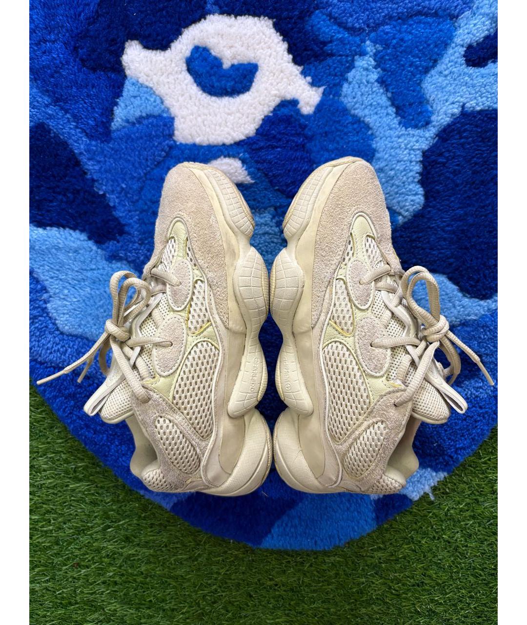 ADIDAS YEEZY Салатовые замшевые кроссовки, фото 4