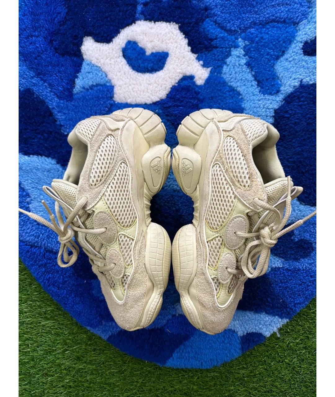 ADIDAS YEEZY Салатовые замшевые кроссовки, фото 3