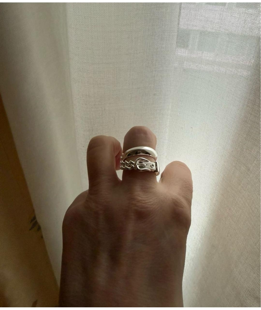 HERMES Серебряное серебряное кольцо, фото 3