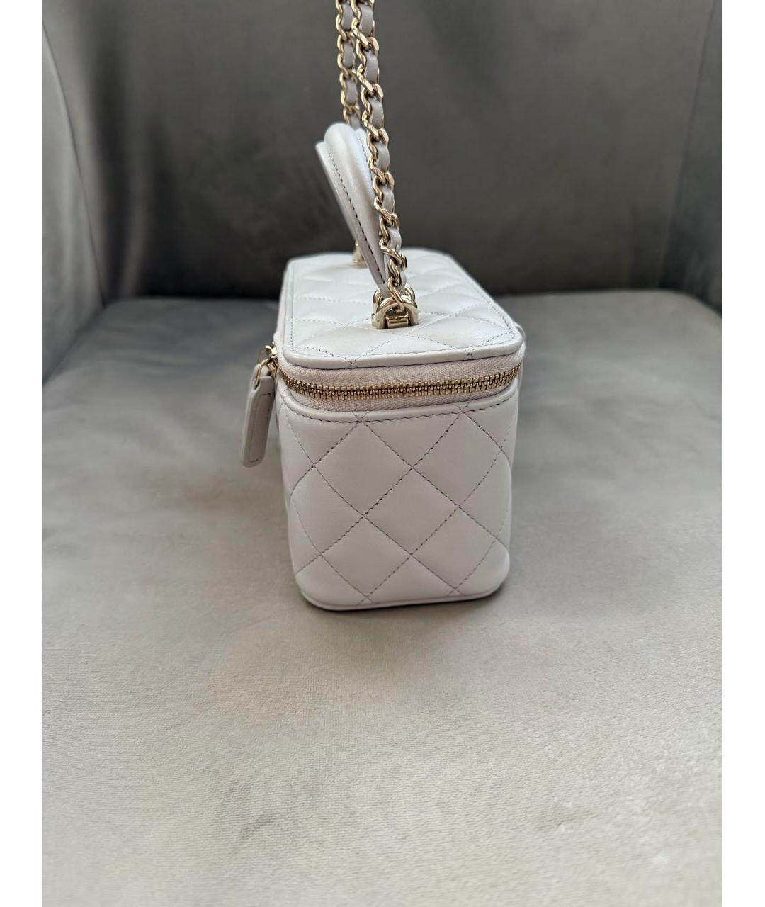 CHANEL Голубая кожаная сумка через плечо, фото 2