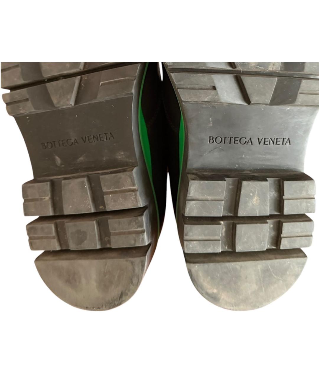 BOTTEGA VENETA Черные кожаные ботинки, фото 5
