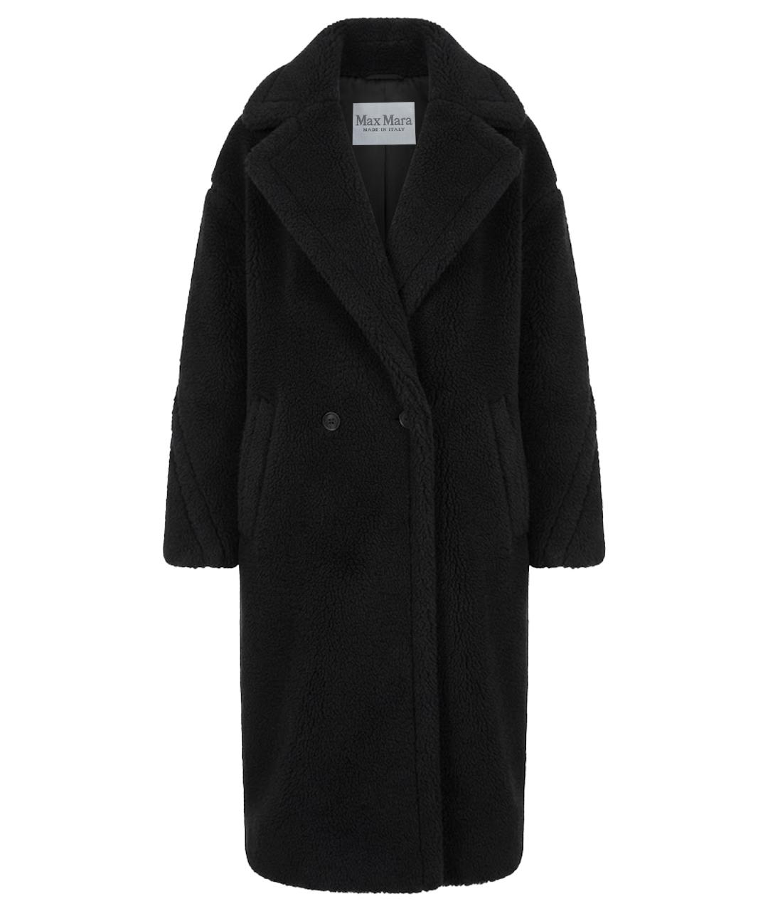 MAX MARA Черное шерстяное пальто, фото 1