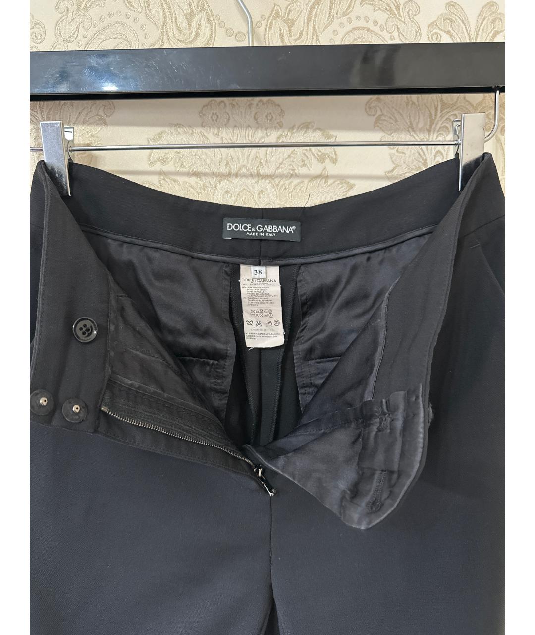 DOLCE&GABBANA Черные брюки узкие, фото 3