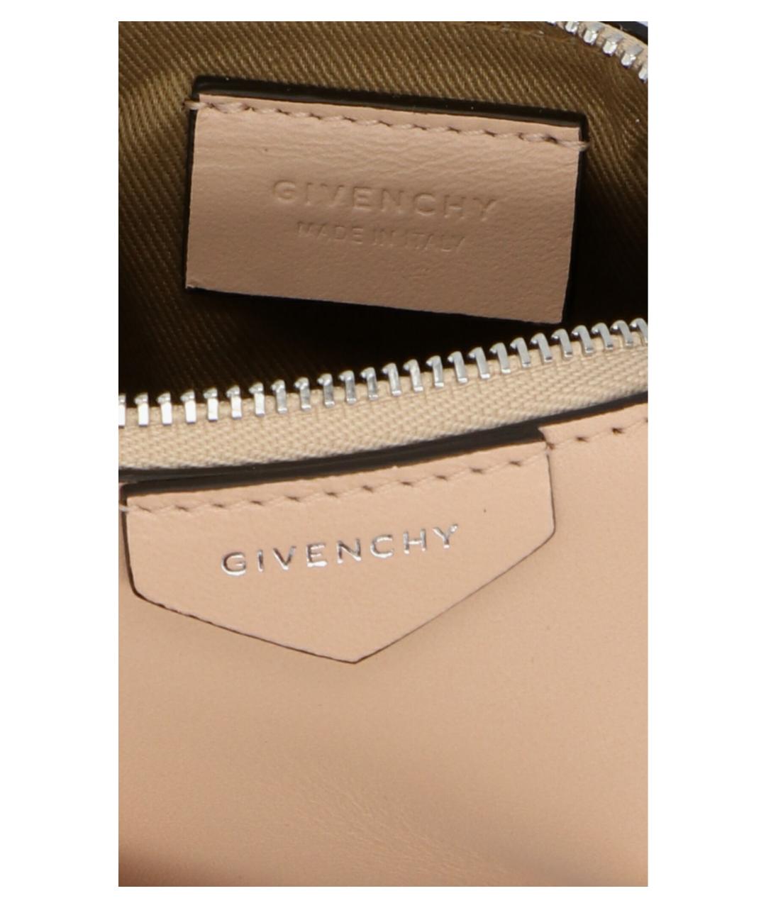 GIVENCHY Бежевая кожаная сумка через плечо, фото 3
