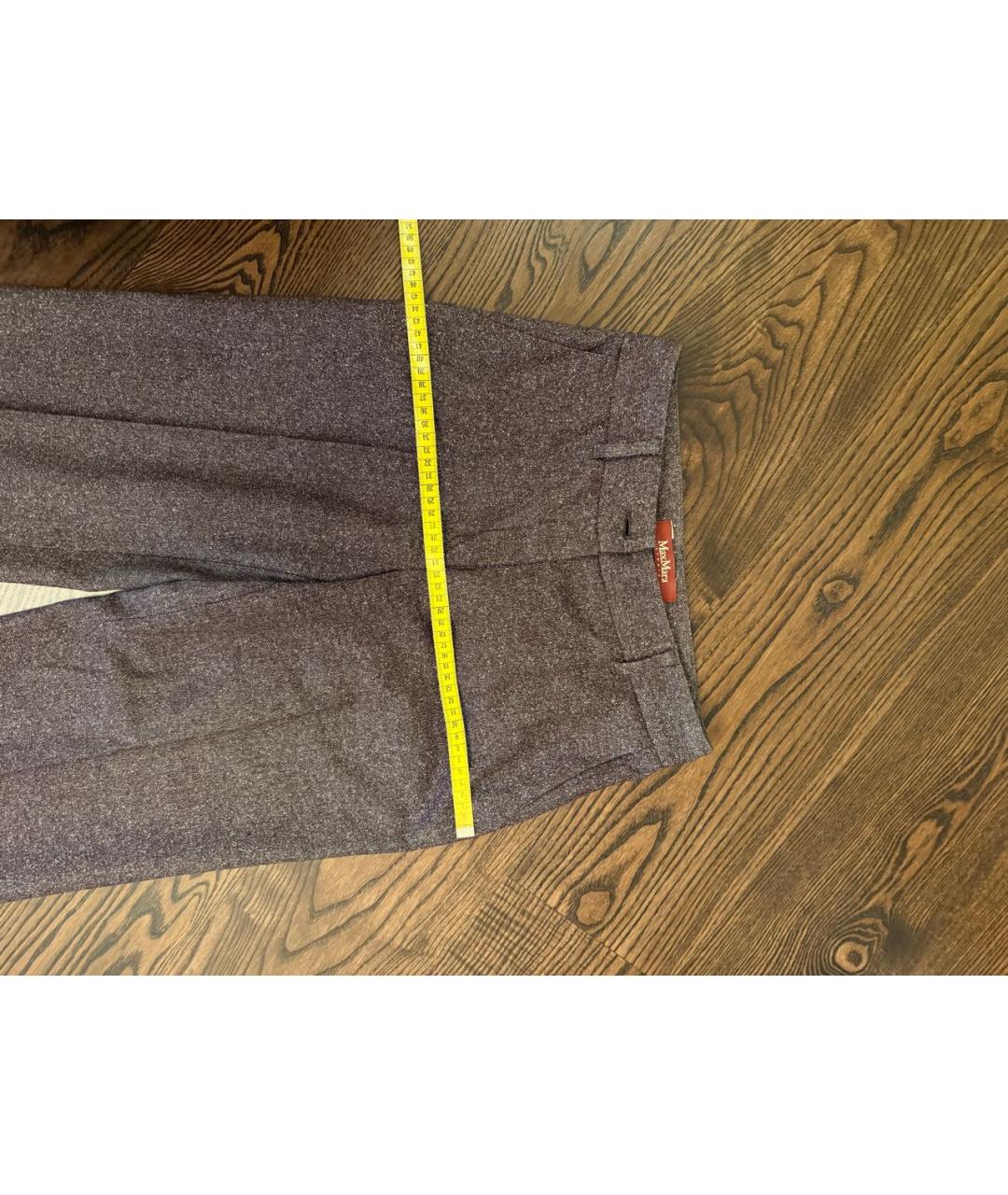 MAX MARA STUDIO Шерстяные прямые брюки, фото 4