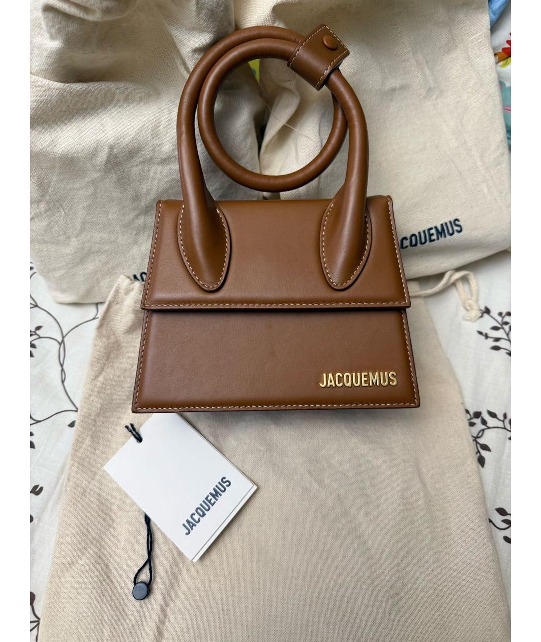 JACQUEMUS Коричневая сумка через плечо, фото 2