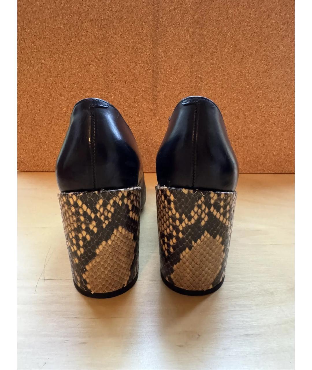 DRIES VAN NOTEN Черные кожаные туфли, фото 4