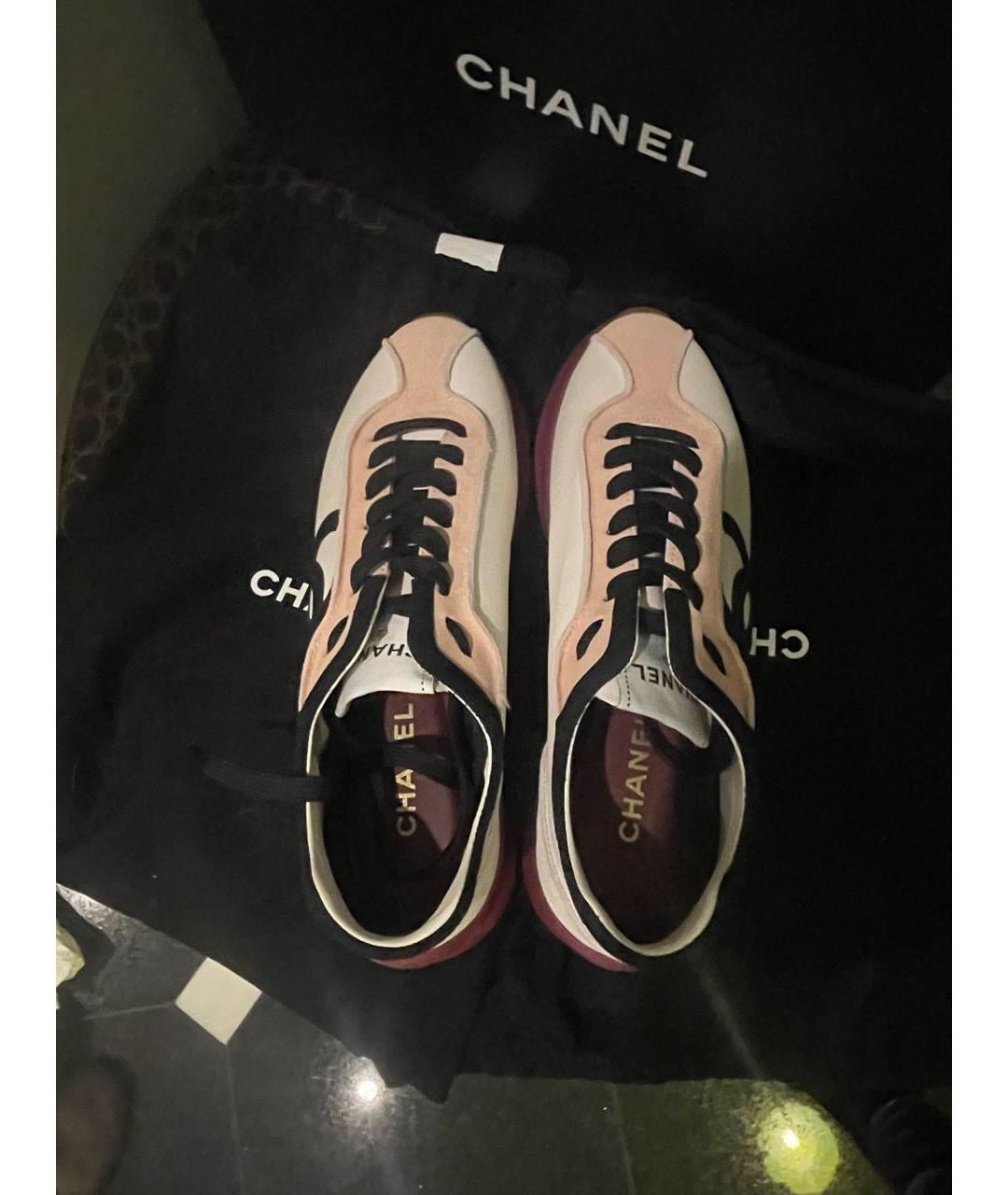 CHANEL Мульти кожаные кроссовки, фото 3