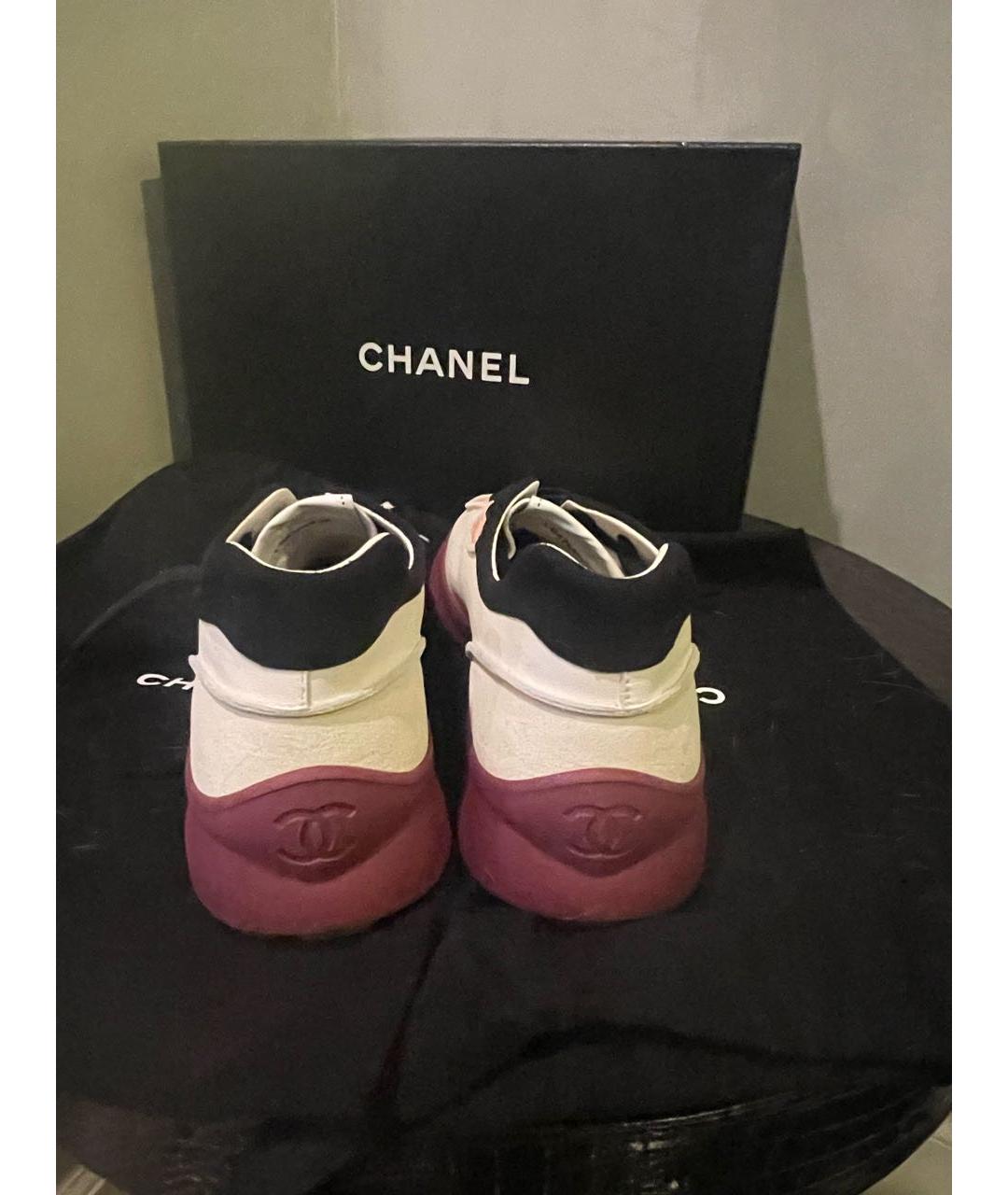 CHANEL Мульти кожаные кроссовки, фото 4