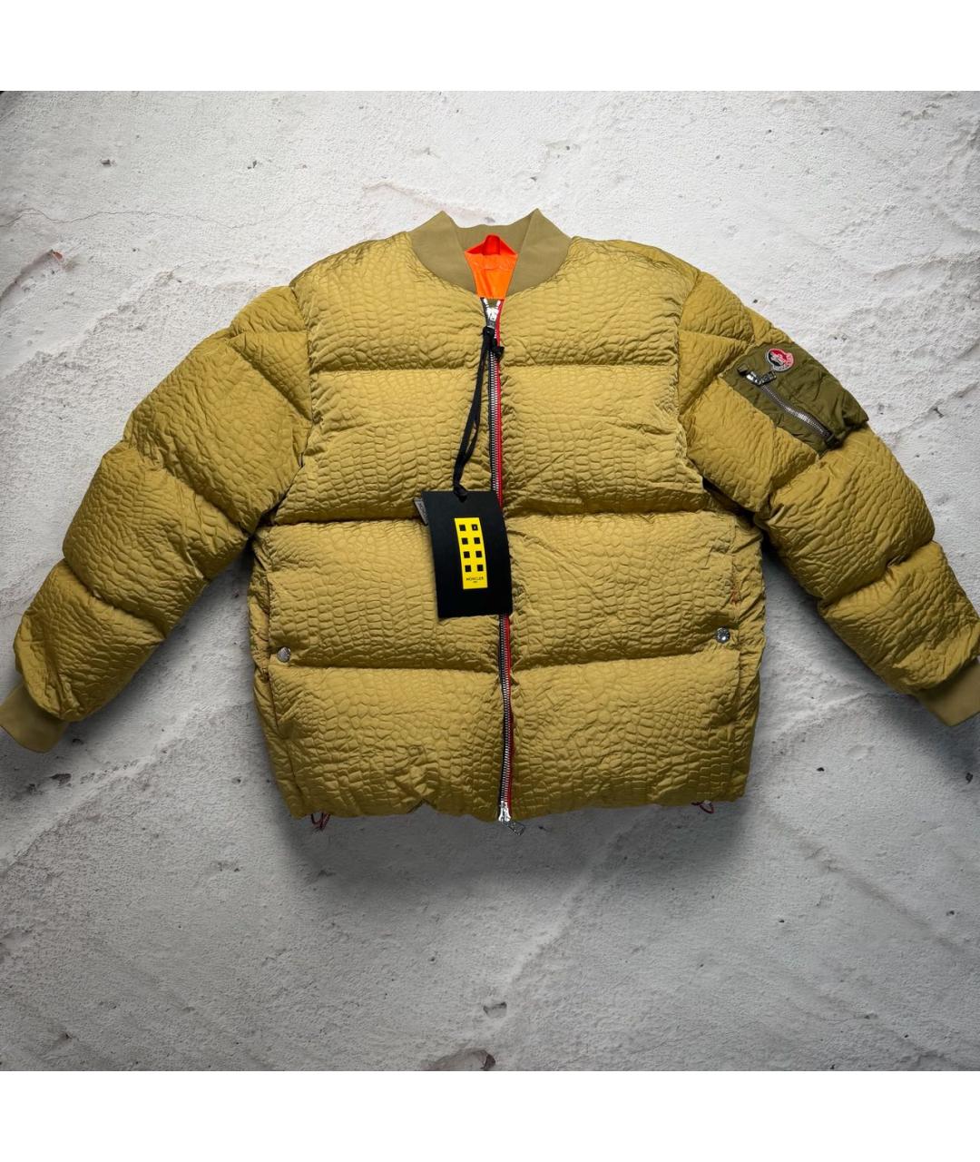 MONCLER Горчичный пуховик, фото 9