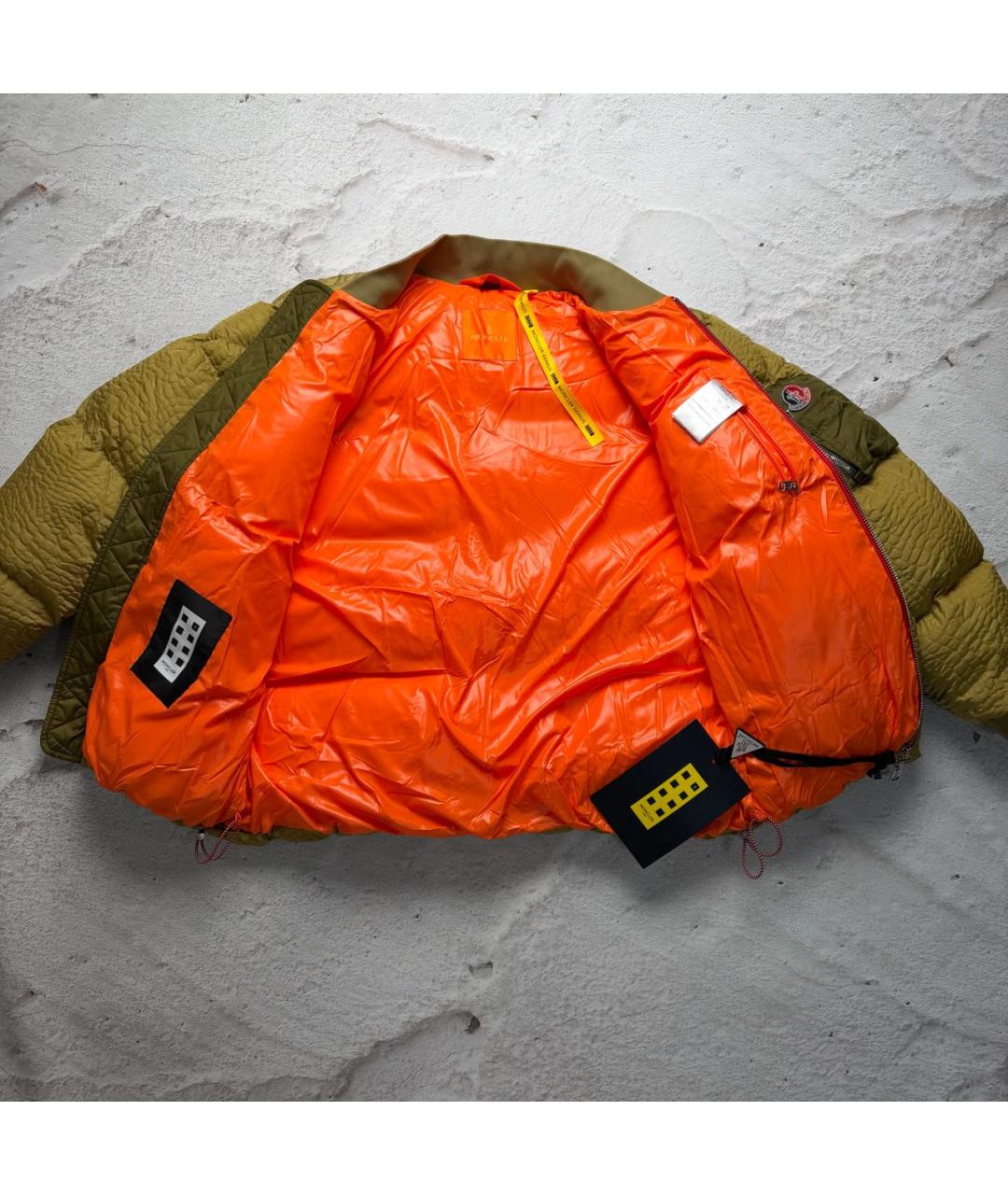 MONCLER Горчичный пуховик, фото 2