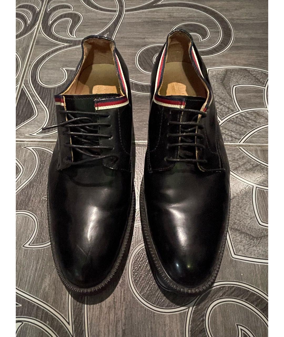GUCCI Черные кожаные туфли, фото 7