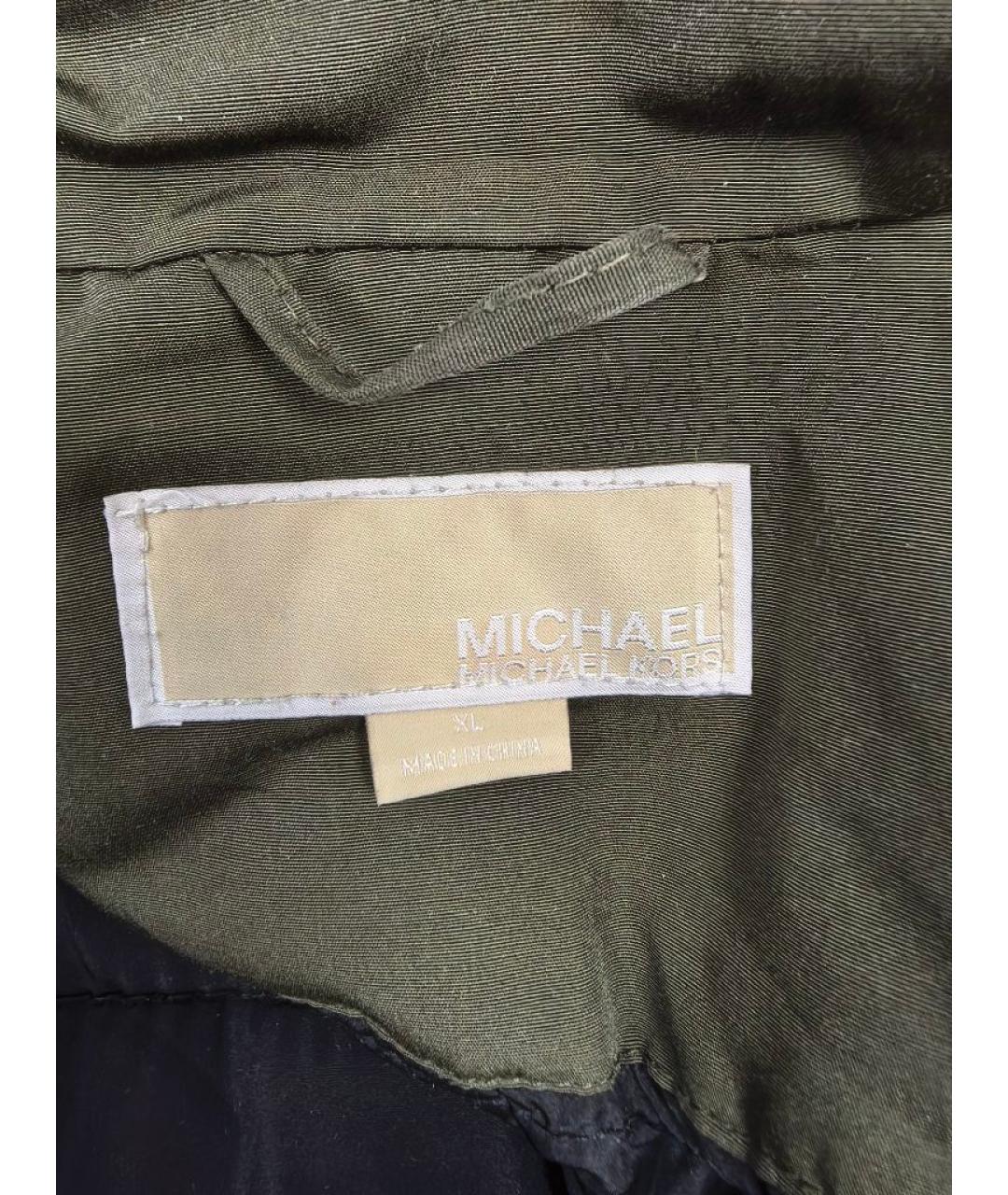 MICHAEL KORS Хаки полиэстеровая парка, фото 3