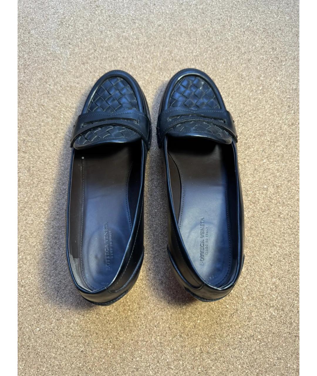 BOTTEGA VENETA Черные кожаные лоферы, фото 3