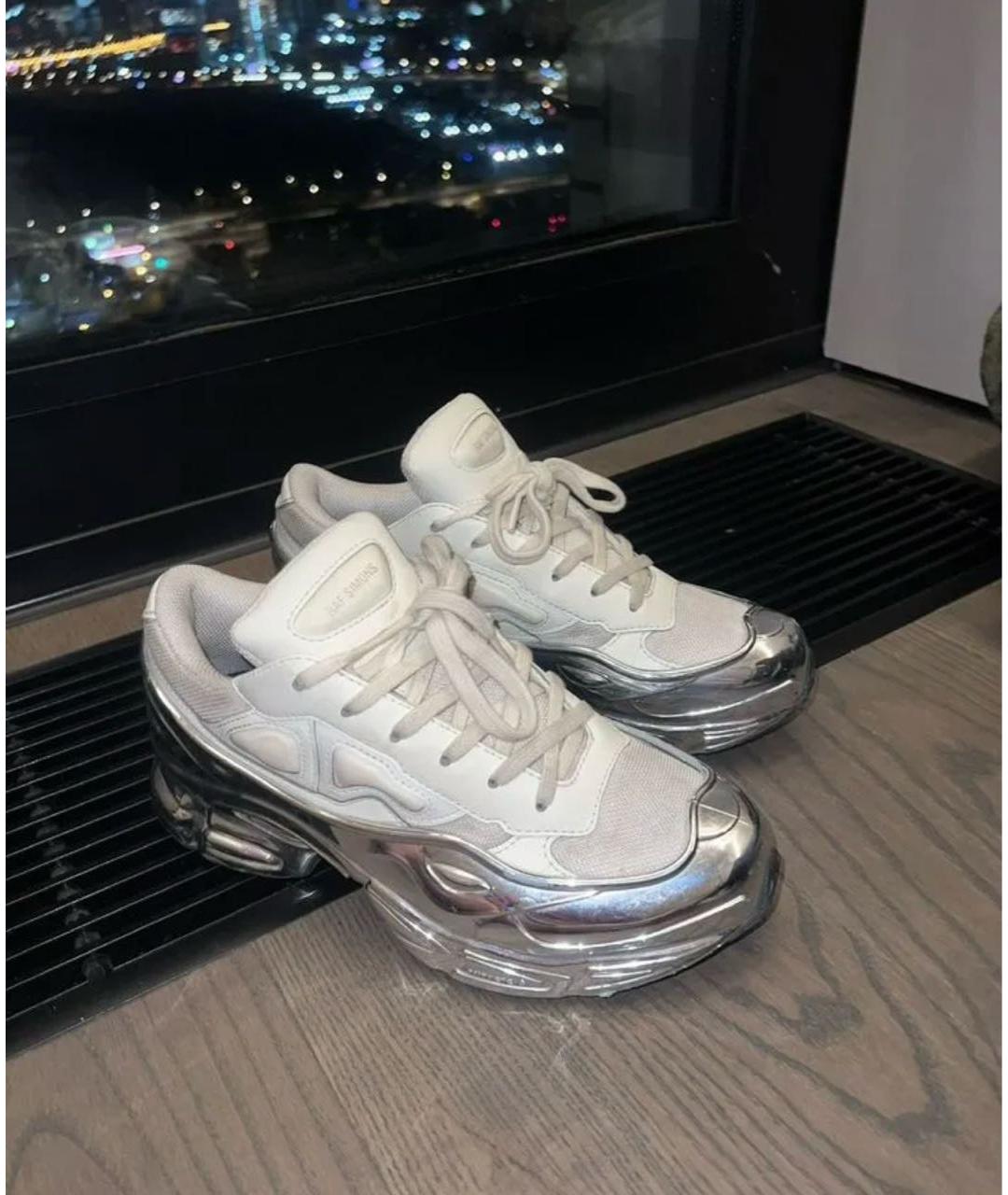 ADIDAS X RAF SIMONS Белые синтетические низкие кроссовки / кеды, фото 2