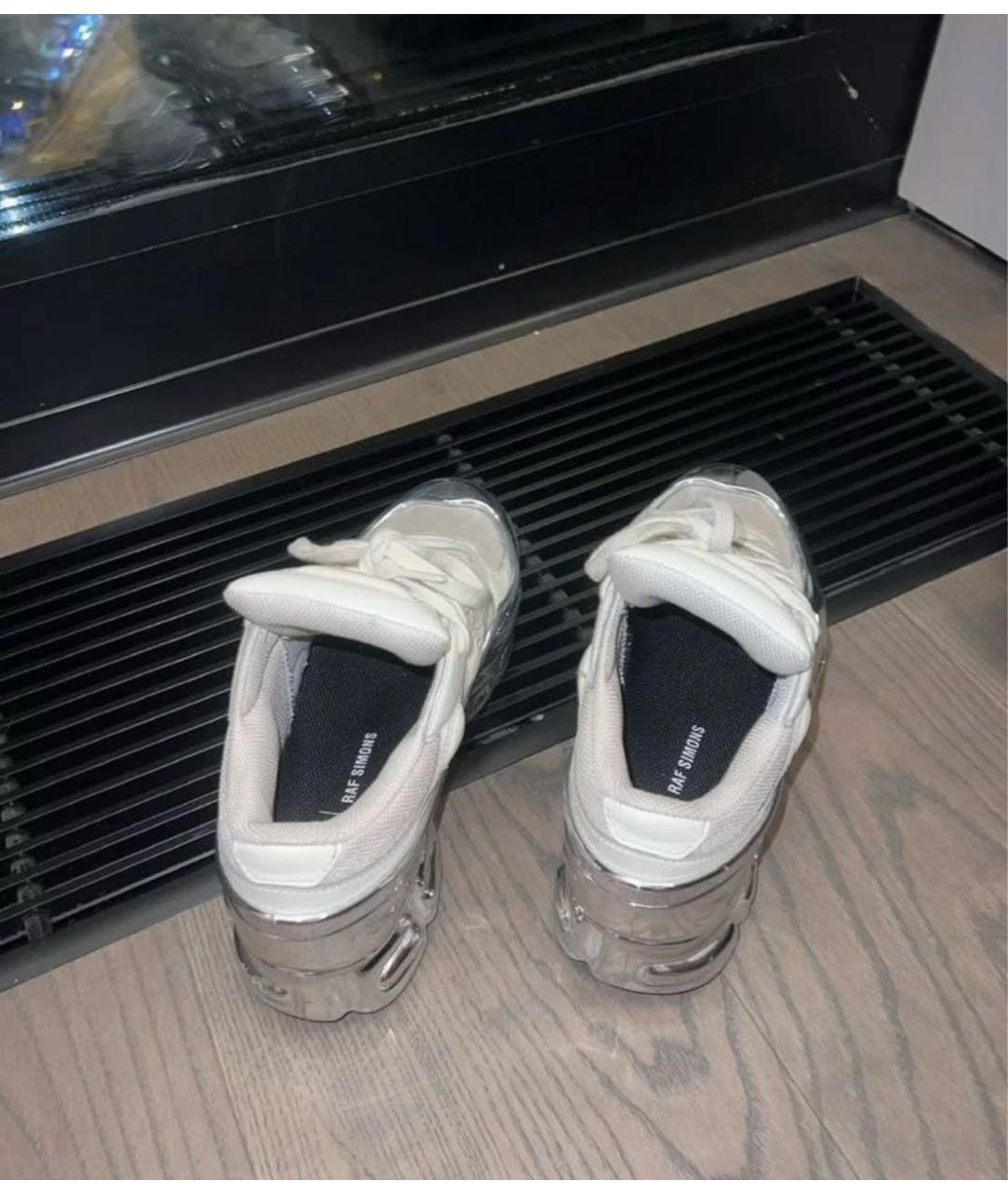 ADIDAS X RAF SIMONS Белые синтетические низкие кроссовки / кеды, фото 3