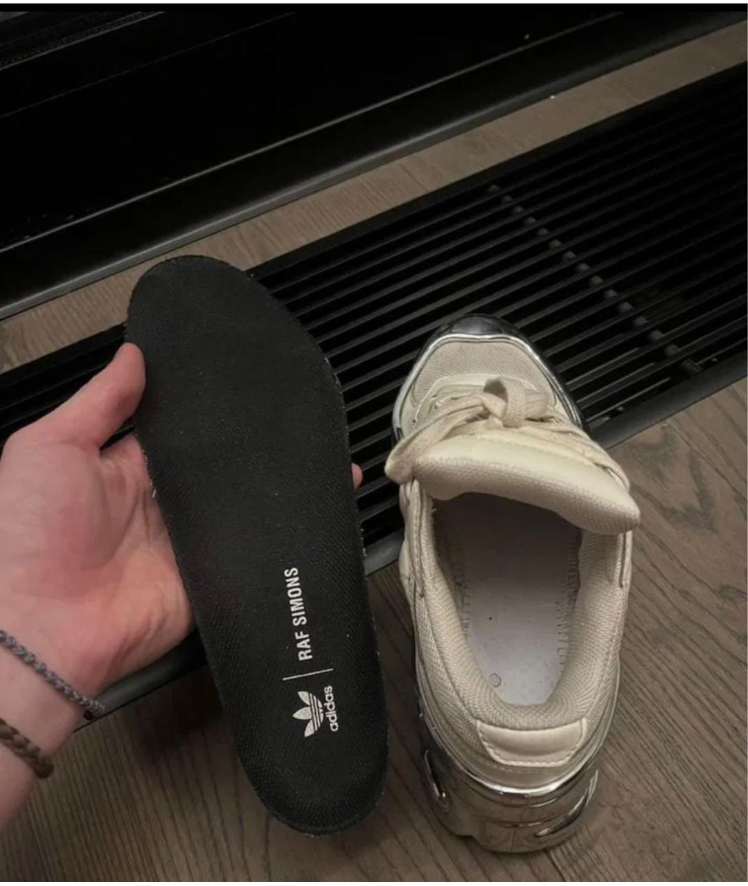 ADIDAS X RAF SIMONS Белые синтетические низкие кроссовки / кеды, фото 5